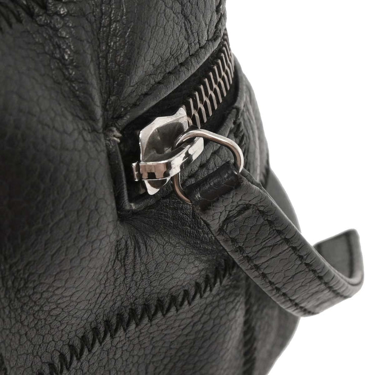 Chanel Black Calfskin Choco Bar Handbag AQ00036