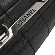 Chanel Black Calfskin Choco Bar Handbag AQ00036