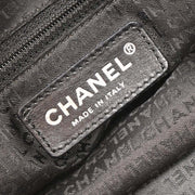 Chanel Black Calfskin Choco Bar Handbag AQ00036