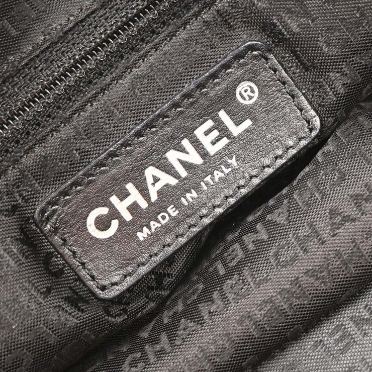 Chanel Black Calfskin Choco Bar Handbag AQ00036