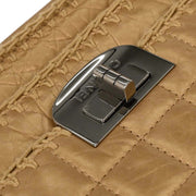 Chanel Gold Calfskin Mademoiselle Lock Shoulder Bag AQ00037