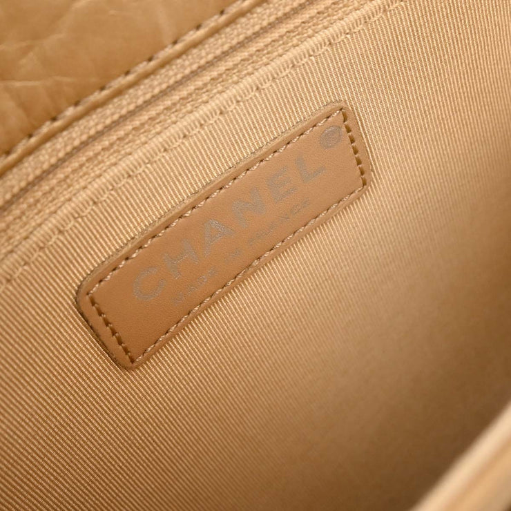 Chanel Gold Calfskin Mademoiselle Lock Shoulder Bag AQ00037
