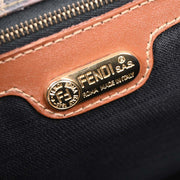 Fendi Black PVC Pequin 2way Handbag 18-B 14603 2 05 AQ00039