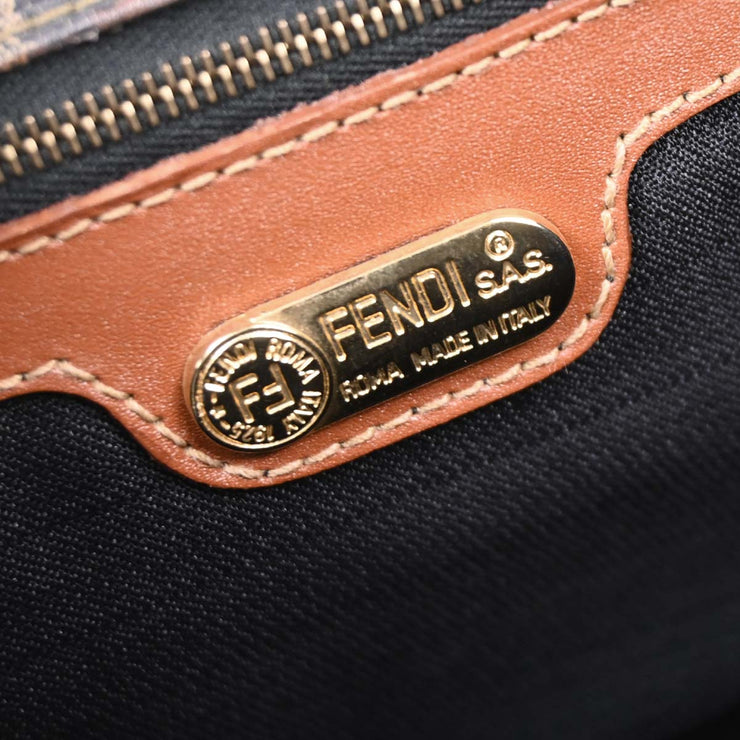 Fendi Black PVC Pequin 2way Handbag 18-B 14603 2 05 AQ00039