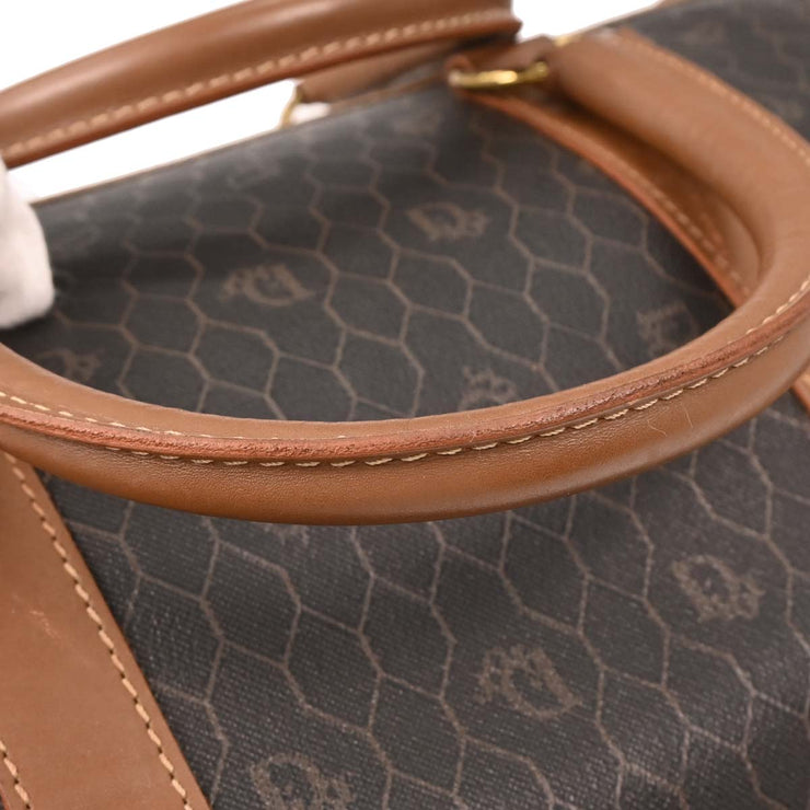 Christian Dior Dark Brown Honeycomb Duffle Handbag AQ00042