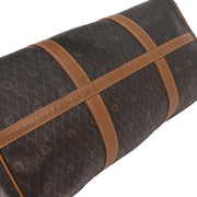 Christian Dior Dark Brown Honeycomb Duffle Handbag AQ00042