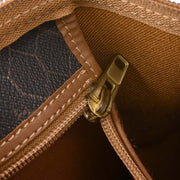 Christian Dior Dark Brown Honeycomb Duffle Handbag AQ00042