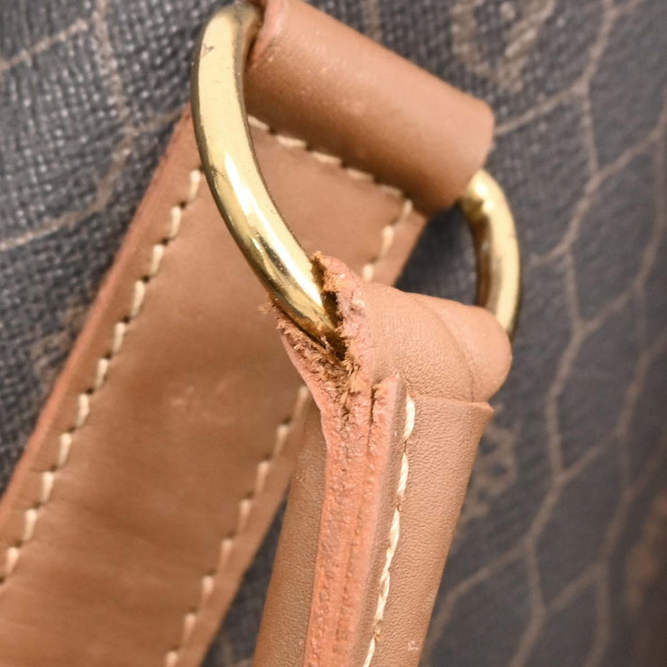 Christian Dior Dark Brown Honeycomb Duffle Handbag AQ00042