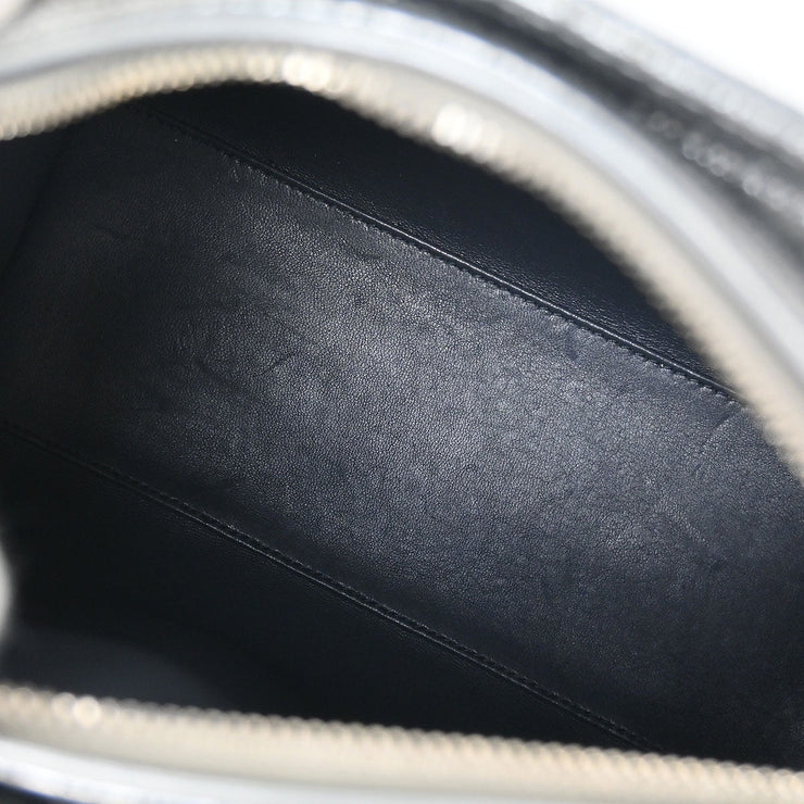 Christian Dior Silver Lady Dior Cannage 2way Handbag 12-BO-1115 AQ00044