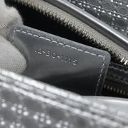 Christian Dior Silver Lady Dior Cannage 2way Handbag 12-BO-1115 AQ00044