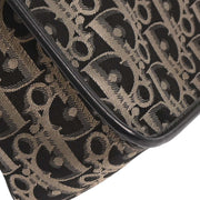 Christian Dior Black Canvas Trotter Shoulder Bag AQ00045