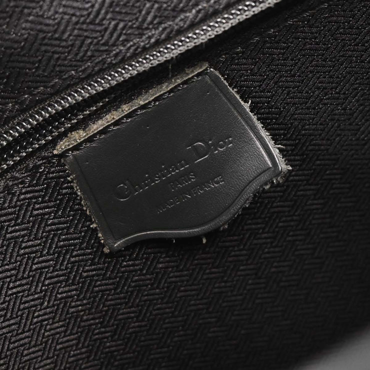 Christian Dior Black Canvas Trotter Shoulder Bag AQ00045