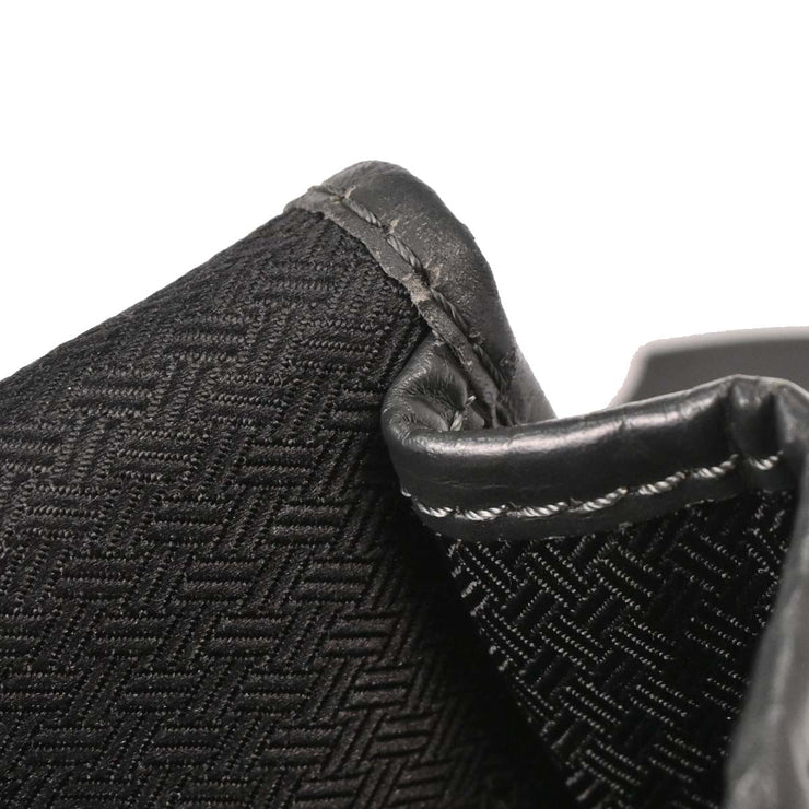 Christian Dior Black Canvas Trotter Shoulder Bag AQ00045
