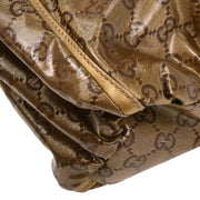 Gucci Gold PVC GG Hobo Abbey D Ring Handbag 190525 502752 AQ00048