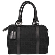 Fendi Black Canvas Zucchino Handbag 2035/8BL068/JQ4/058 AQ00052