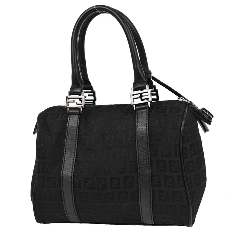 Fendi Black Canvas Zucchino Handbag 2035/8BL068/JQ4/058 AQ00052