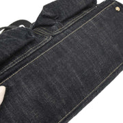Chanel Navy Sparkling Denim Tote Handbag AQ00056