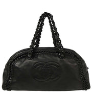 Chanel Black Calfskin Luxury Line Bowling Bag 40 AQ00059