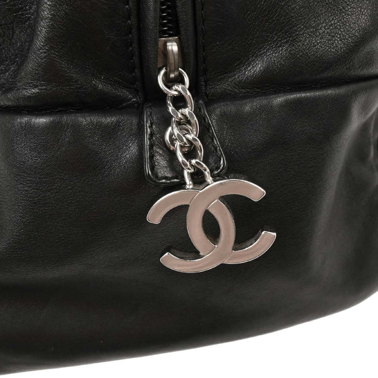 Chanel Black Calfskin Luxury Line Bowling Bag 40 AQ00059