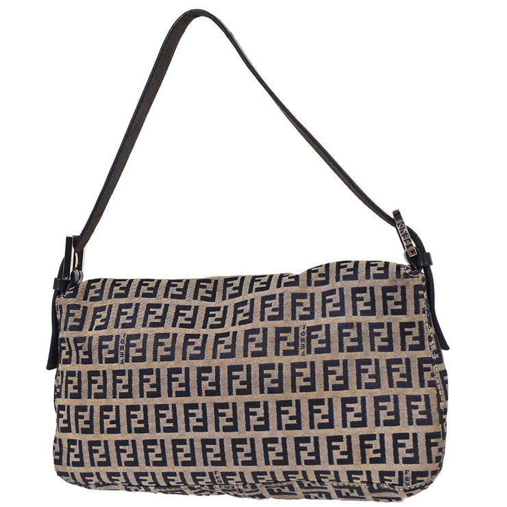 Fendi Gray Zucchino Baguette Handbag 2321-26424-018 AQ00061