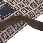 Fendi Gray Zucchino Baguette Handbag 2321-26424-018 AQ00061