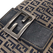 Fendi Gray Zucchino Baguette Handbag 2321-26424-018 AQ00061