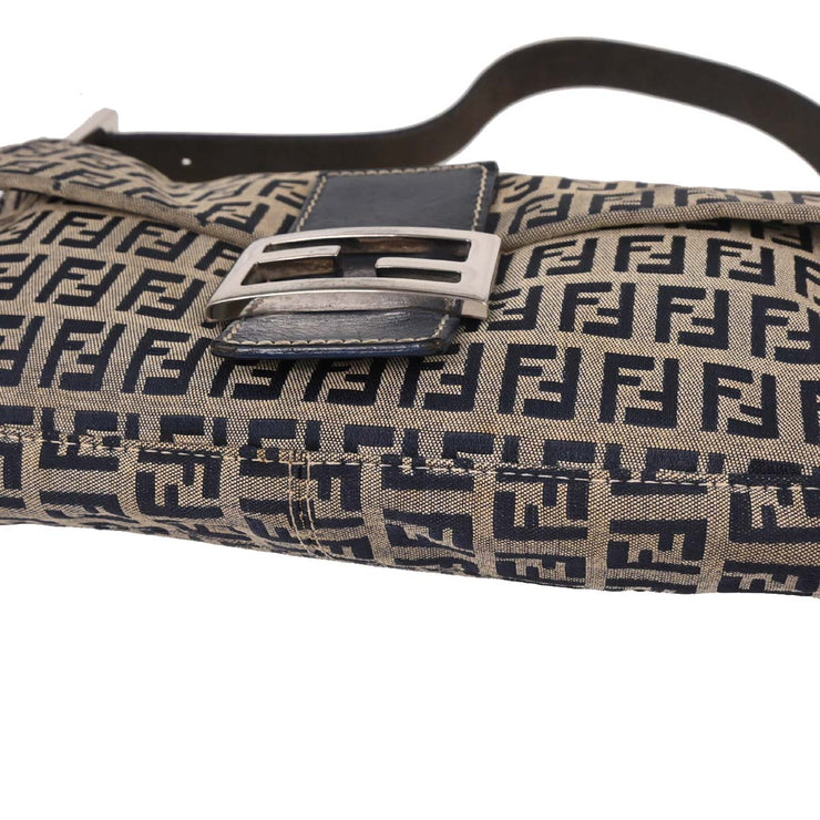 Fendi Gray Zucchino Baguette Handbag 2321-26424-018 AQ00061