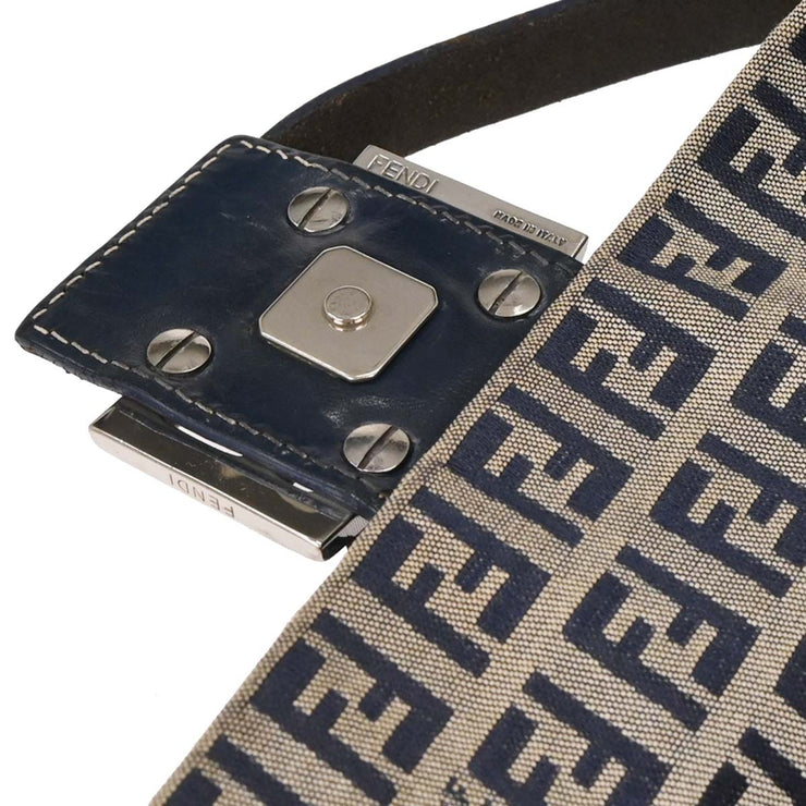 Fendi Gray Zucchino Baguette Handbag 2321-26424-018 AQ00061