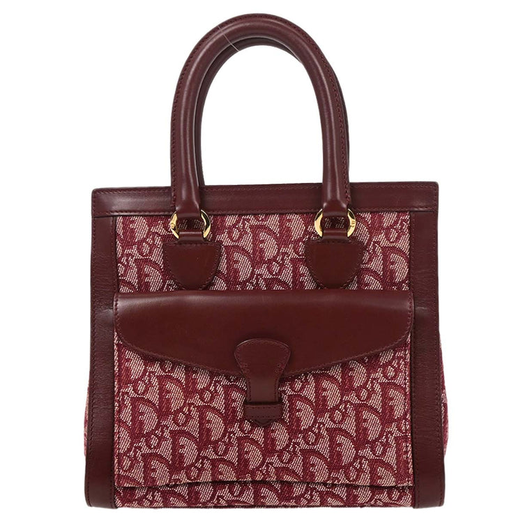 Christian Dior Bordeaux Canvas Trotter Handbag BOB0111 AQ00062