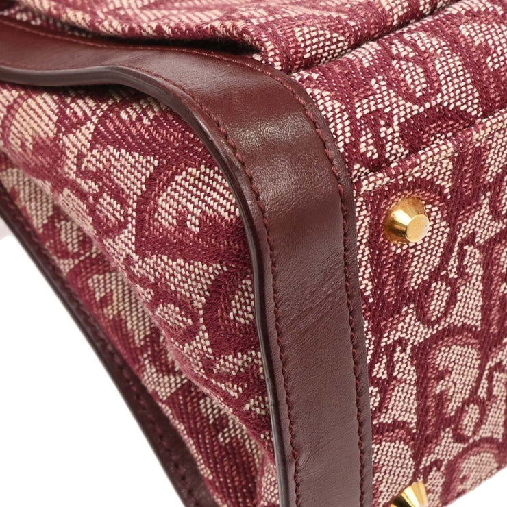 Christian Dior Bordeaux Canvas Trotter Handbag BOB0111 AQ00062