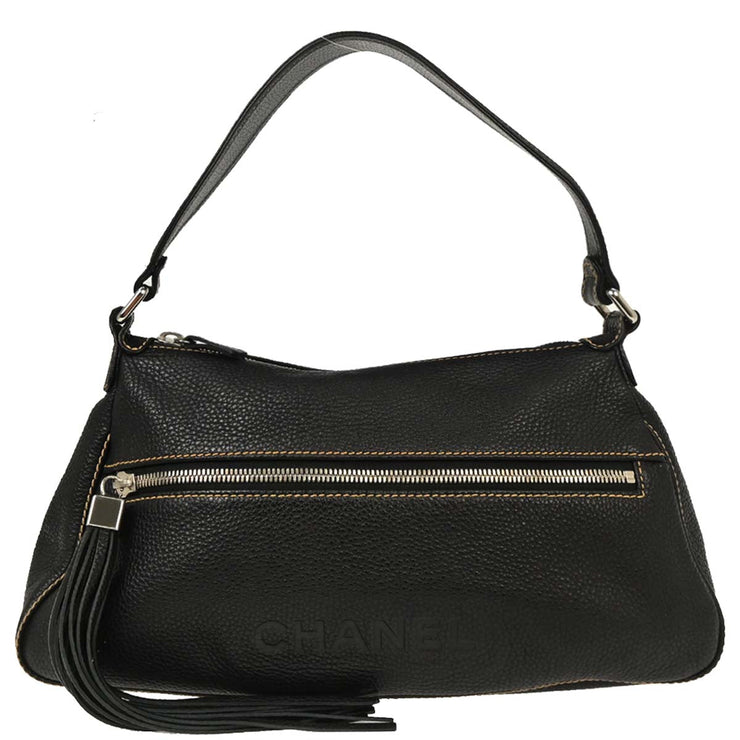 Chanel Black Calfskin Handbag AQ00066
