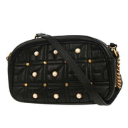 Gucci Black Leather Marmont Shoulder Bag 447632 001998 AQ00073