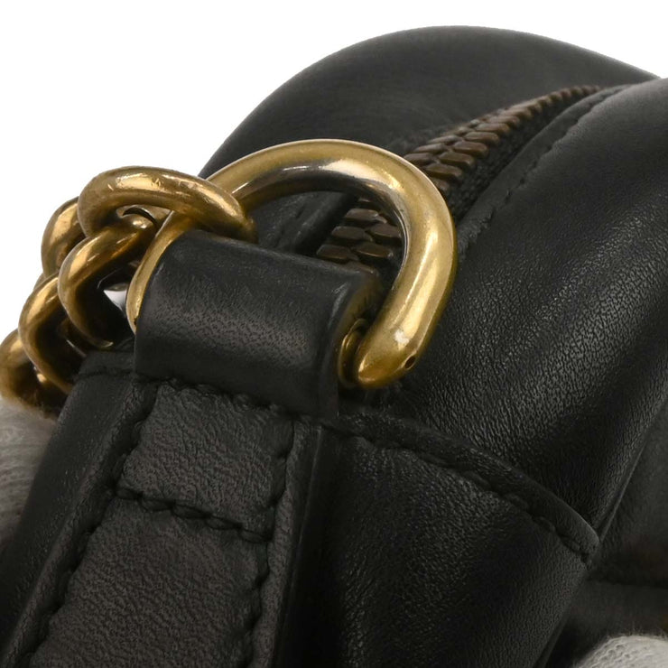 Gucci Black Leather Marmont Shoulder Bag 447632 001998 AQ00073