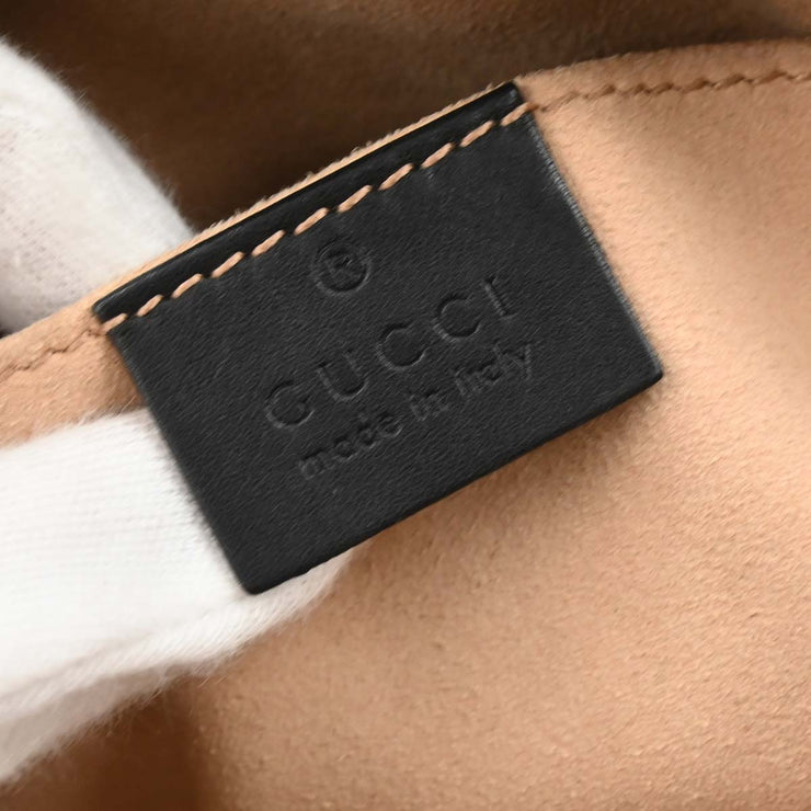 Gucci Black Leather Marmont Shoulder Bag 447632 001998 AQ00073