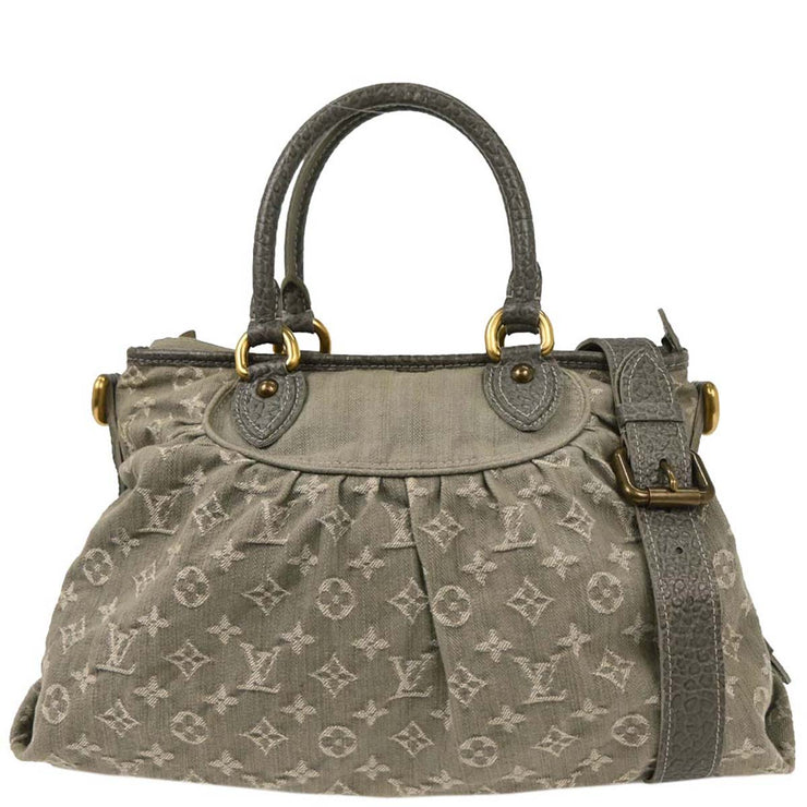 Louis Vuitton Monogram Denim Neo Cabby MM Tote Handbag M95837 TH2019 AQ00074
