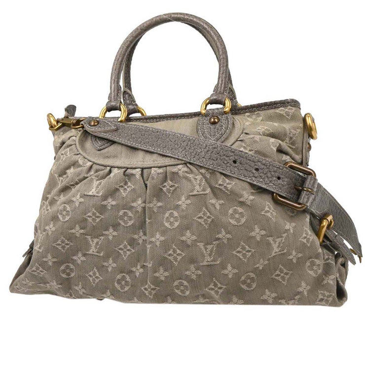Louis Vuitton Monogram Denim Neo Cabby MM Tote Handbag M95837 TH2019 AQ00074
