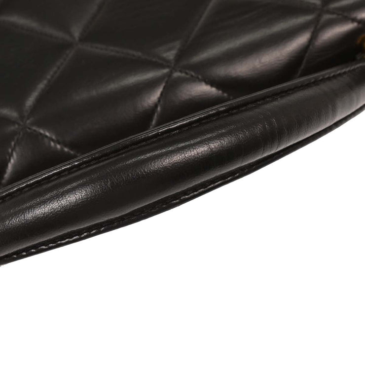 Chanel Black Lambskin Briefcase Handbag AQ00078