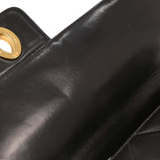 Chanel Black Lambskin Briefcase Handbag AQ00078