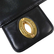 Chanel Black Lambskin Briefcase Handbag AQ00078