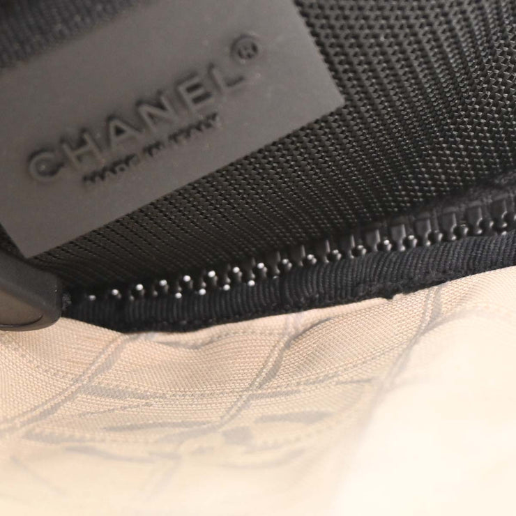 Chanel Black White Travel Line Crossbody Bag AQ00079