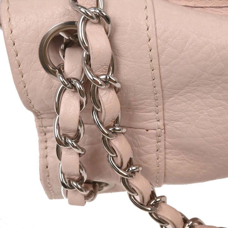 Chanel Light Pink Calfskin Mademoiselle Lock Shoulder Tote Bag AQ00080