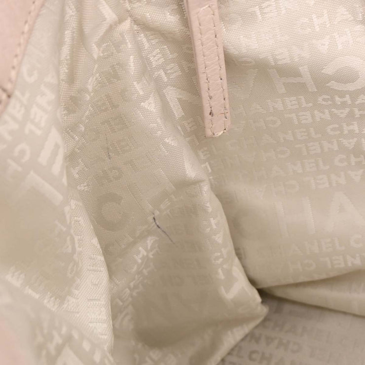 Chanel Light Pink Calfskin Mademoiselle Lock Shoulder Tote Bag AQ00080