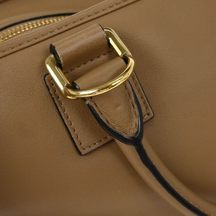 Loewe Brown Leather Amazona 36 2way Handbag 471703 AQ00081