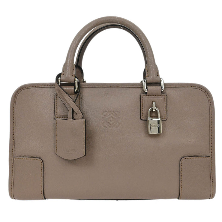 Loewe Gray Leather Amazona 28 Handbag 011307 AQ00082