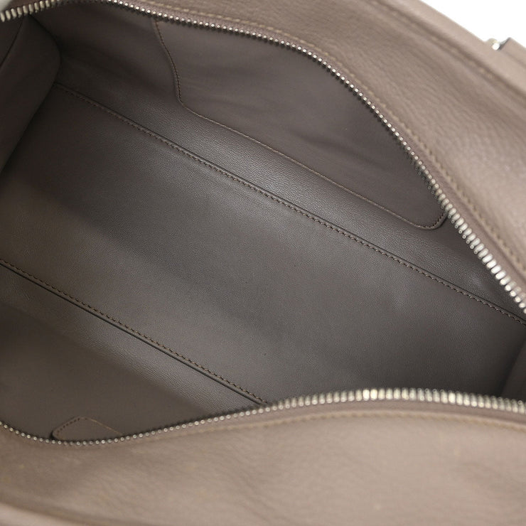 Loewe Gray Leather Amazona 28 Handbag 011307 AQ00082