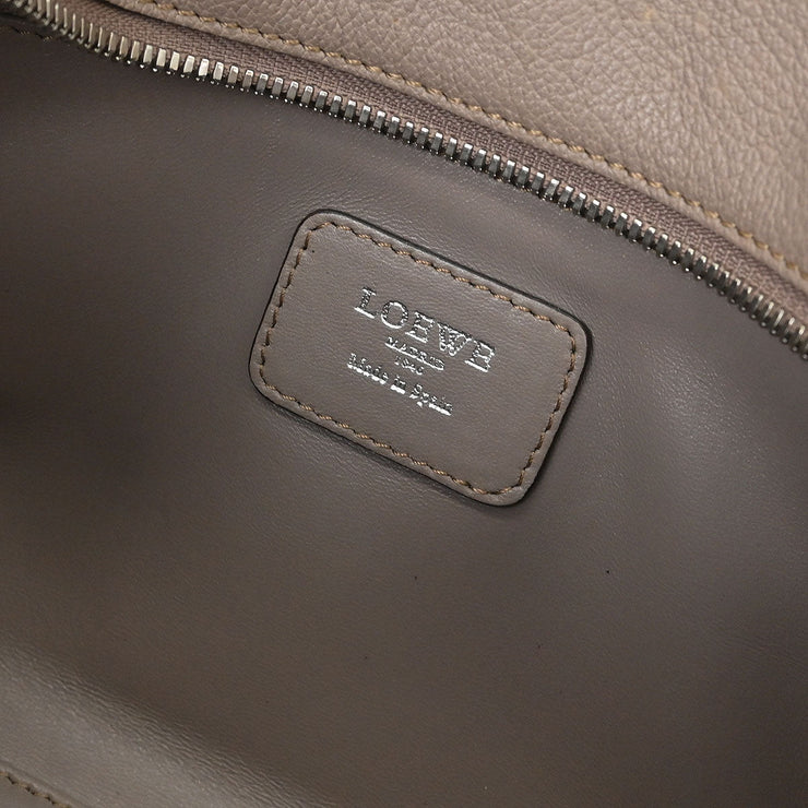 Loewe Gray Leather Amazona 28 Handbag 011307 AQ00082