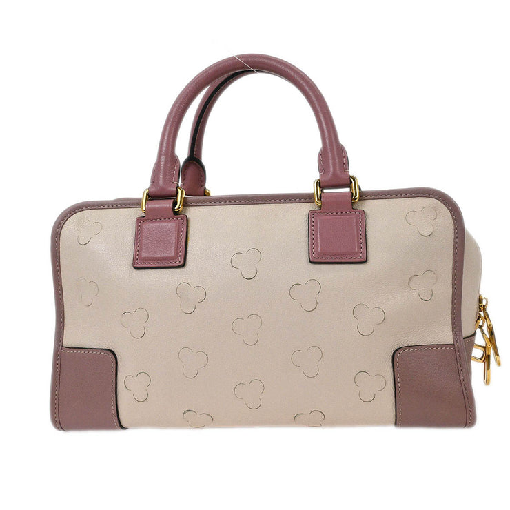 Loewe Off-white Perforated Leather Amazona 28 Handbag 271102 AQ00083