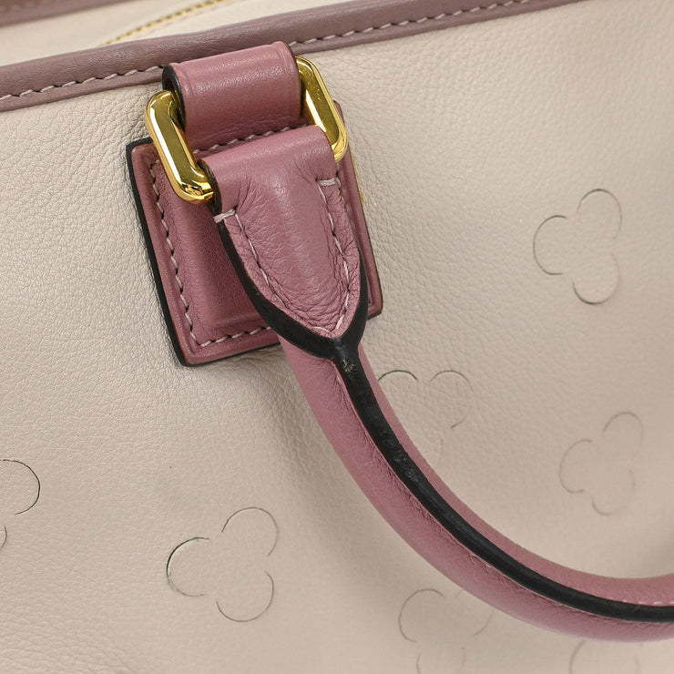 Loewe Off-white Perforated Leather Amazona 28 Handbag 271102 AQ00083