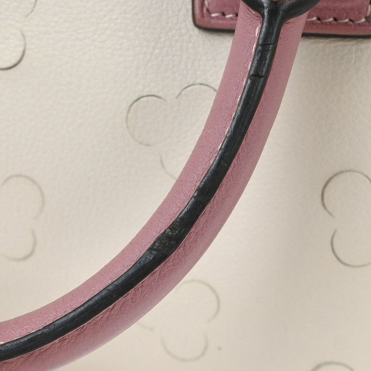 Loewe Off-white Perforated Leather Amazona 28 Handbag 271102 AQ00083
