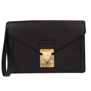 Louis Vuitton Black Epi Pochette Sellier Dragonne Clutch M52612 VI0055 AQ00084